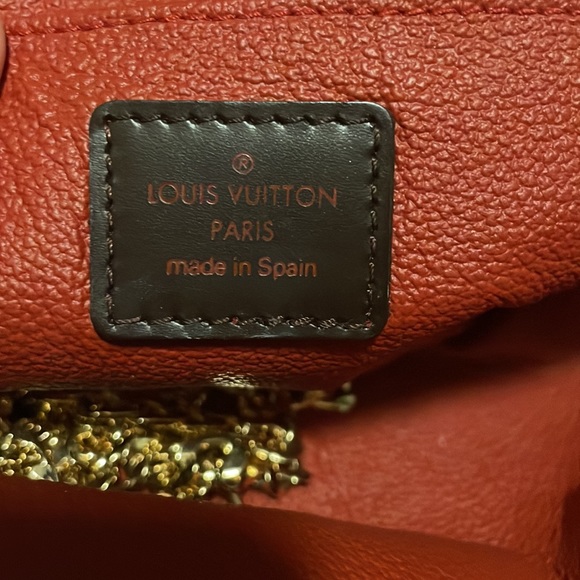 Authentic Louis Vuitton cosmetic bag pochette damier Ebene - Picture 6 of 7